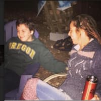 <p>From left, Elijah Crehan and his mother, Heather Roles, of Danbury. Elijah has set up a GoFundMe page to be able to take flying lessons to get his pilot license.</p>