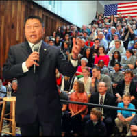 <p>State Sen. Tony Hwang is among the officials working to restore funding for rifle salutes to veterans at funerals.</p>