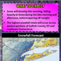 <p>A look at updated snowfall projections for Saturday&#x27;s storm.</p>