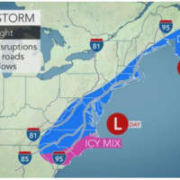 <p>The storm will impact the much of the area from just before noon Saturday before tapering off in the evening.</p>