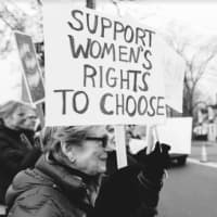 <p>&quot;Support women&#x27;s rights to choose,&quot; read a protestor&#x27;s sign at the Wyckoff women&#x27;s rally on Saturday.</p>