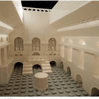 <p>The inside of Keith Olsen&#x27;s Lego version of Grand Central Terminal</p>