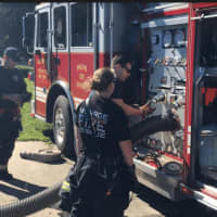 <p>Volunteer firefighters train to protect residents across Fairfield County.</p>