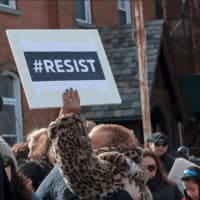 <p>Marchers walked from the Church of Saint Teresa of Avila on Beekman Avenue to Patriots Park off Route 9 on the Sleepy Hollow-Tarrytown border.</p>
