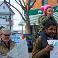 <p>A march to show solidarity for immigrants drew hundreds of people to Sleepy Hollow on Sunday.</p>