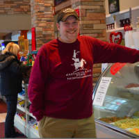 <p>Head chef Geoff Moore at the Easton Village Store</p>