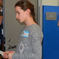 <p>Marianna Teixeira, 12, who is in the STEM program at the Westside Middle School Academy, is one of about 20 children who spoke to astronaut Shane Kimbrough on the International Space Station (ISS) that&#x27;s orbiting the earth.</p>
