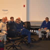 <p>U.S&gt; Sen. Chris Murphy talks with employees at Lex Products Corp. in Shelton.</p>