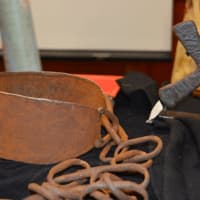 <p>items used during slavery, including a branding iron and a slave collar, are part of Craig Kelly&#x27;s collection.</p>