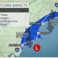 <p>Strong winds could lead to power outages.</p>