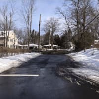 <p>A downed tree at  Glenbrook and Forshay roads in Monsey on Monday.</p>