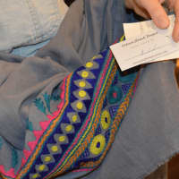 <p>A hand-embroidered scarf, which is part of the Ethical Stitch project in Pakistan</p>