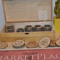 <p>Some of the items sold at Workspace Collective in Danbury</p>
