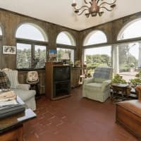 <p>The home sits on 5.5 acres atop Mill Hill.</p>
