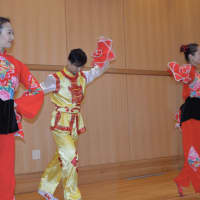 <p>Chinese dancers from the New York Chinese Cultural Center in Manhattan perform at the Darien Library.</p>