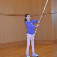<p>Children were taught traditional Chinese movement patterns in a program at the Darien Library.</p>