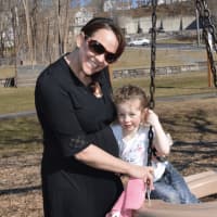 <p>Danbury residents Lindsey and Olivia Hoffman spending a fun afternoon at Rogers Park</p>