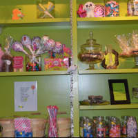 <p>Candy at Cream &amp; Sugar Cafe in Bethel</p>