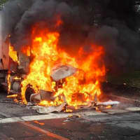 <p>Firefighters responded to a truck fire in Greenburgh.</p>