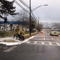 <p>Firefighters responded to a truck fire in Greenburgh.</p>