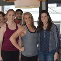 <p>Participants at a wellness event recently at Green &amp; Tonic in Westport.</p>