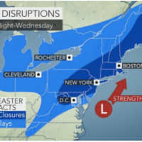 <p>Major disruptions are expected as a result of the Nor&#x27;easter.</p>