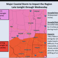 <p>The Blizzard Warning for Dutchess, which went into effect late Monday afternoon, is from midnight Tuesday to midnight Wednesday.</p>
