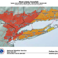 <p>Fairfield could get 18 to 21 inches of snow from the nor&#x27;easter expected to arrive late Monday night.</p>