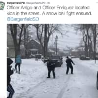 <p>The Bergenfield Police Department joined the fun on Tuesday.</p>