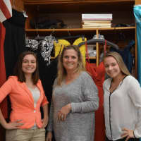 <p>From left, Sarina Gersten, Susan Schullery (teacher) and Alasandra Primavera.  The girls have created a boutique and scholarship program for teens who are being helped at Family &amp; Children&#x27;s Aid in Danbury.  Not pictured: Lexi Lucas</p>