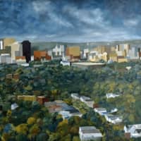 <p>&quot;Clouds Passing Over&quot; by Janet Warner, of New Haven, oil on canvas, will be part of a March 30 exhibition of work by MFA art students at Western Connecticut State University. The public is invited to the showcase and free reception.</p>