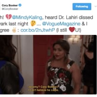 <p>Mindy Lahiri name-dropped Cory Booker and dissed Newark on &quot;The Mindy Project.&quot;</p>