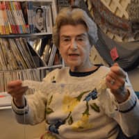 <p>Marianne Zarnik of New Canaan said the knitting class is a &quot;sisterhood.&quot;</p>