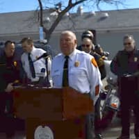 <p>Bridgeport Police Chief AJ Perez speaks about the new collaboration among six communities.</p>