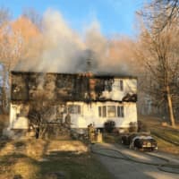 <p>The fire broke out in the attic of the two-story house on Wilson Road.</p>