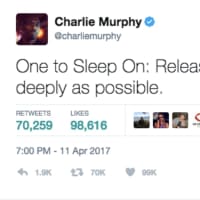<p>Charlie Murphy&#x27;s final tweet.</p>