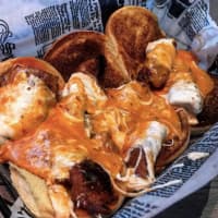 <p>Chicken parm vodka sliders from Section 201 in New Milford.</p>