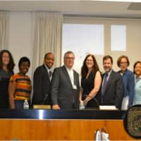 <p>The New Rochelle Board of Education.</p>