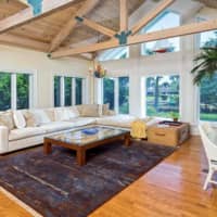 <p>The interior is a modern take on classic Caribbean style.</p>