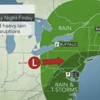<p>Thursday will be marked by rain and thunderstorms leading into Memorial Day Weekend.</p>