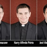 <p>The Revs. Timothy Iannacone, Harry Prieto and José Vasquez Romero are the newest priests in the Diocese of Bridgeport.</p>