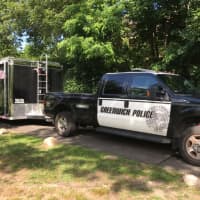 <p>Greenwich police are out at Binney Park again on Thursday as officers continue searching for evidence related to human remains found in the park earlier this spring.</p>