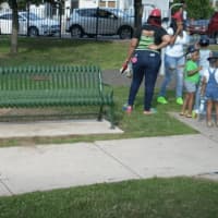 <p>Bridgeport city leaders, family and friends turned out for a bench dedication to the memory of Sincere Pettway, 3.</p>