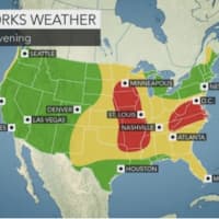 <p>Visibility for Tuesday night fireworks displays will be good in the Hudson Valley.</p>