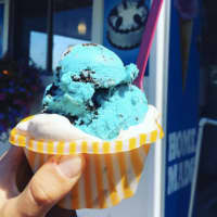 <p>Cookie monster and maple walnut from Ice Cream on Grand in Englewood.</p>