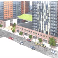 <p>An artist&#x27;s rendering of the retail space at the proposed towers in downtown New Rochelle.</p>