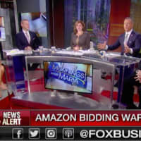 <p>Mayor Mark Boughton appears in the studio on the Fox Business program “Mornings With Maria” to pitch Danbury as the future home of the second Amazon world headquarters.</p>