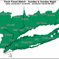 <p>A Flash Flood Watch is in effect for the entire tristate area.</p>