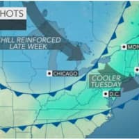<p>A shot of Arctic air will bring cooler temps Tuesday and see the thermometer drop to the 20s later in the week in the tristate area.</p>