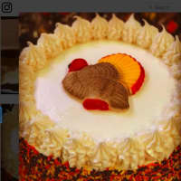 <p>Thanksgiving cake from Sugar Hi in Armonk.</p>